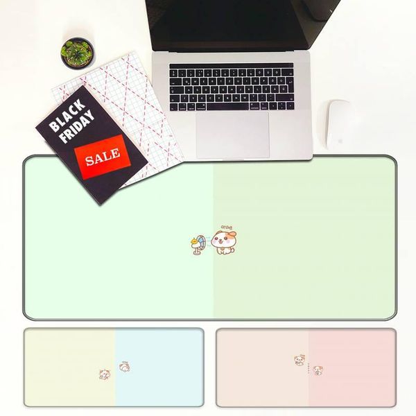 

mouse pads & wrist rests akita-kun cartoon dog gaming extra large pad big computer mousepad anti-slip with locking edge mat