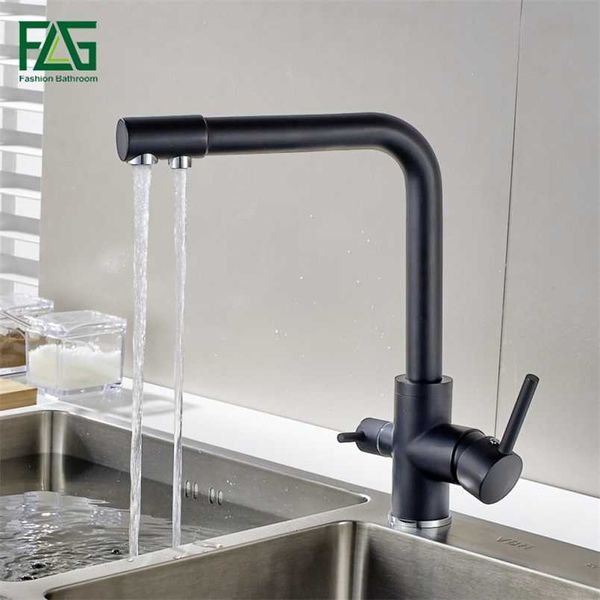 Filtro FLG Rubinetti da cucina Rubinetto miscelatore montato sul piano Rotazione a 360 gradi con purificazione dell'acqua Caratteristiche Miscelatore Gru per lavello da cucina 211108