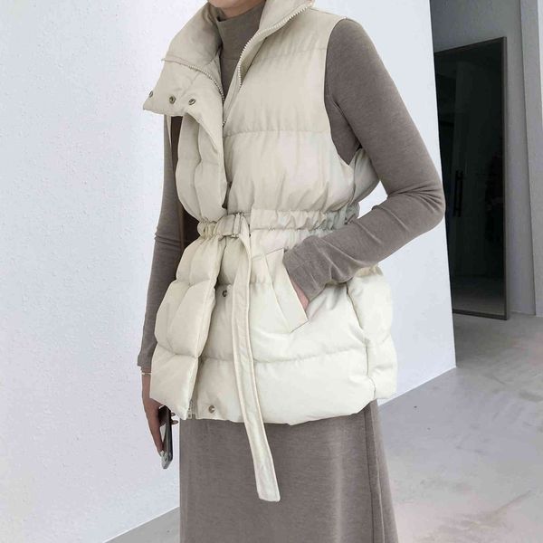

2021 autumn and winter loose light down et vest short camisole korean, Black;white