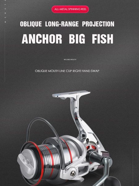 

fishing reel cst series12000 all metal main body 14+1bb sea rod anchor fish wheel carp accessories tackle baitcasting reels