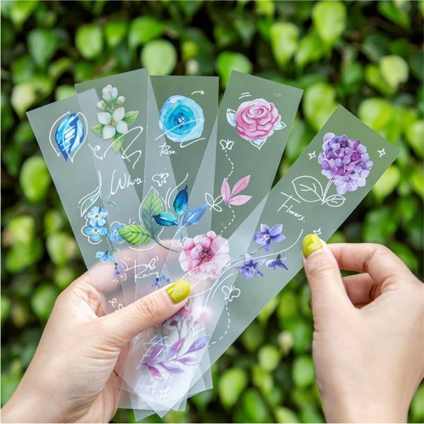 

gift wrap 1pc matte pet retro plant stickers flower masking tape sticker diy planner decoration scrapbooking school stationery