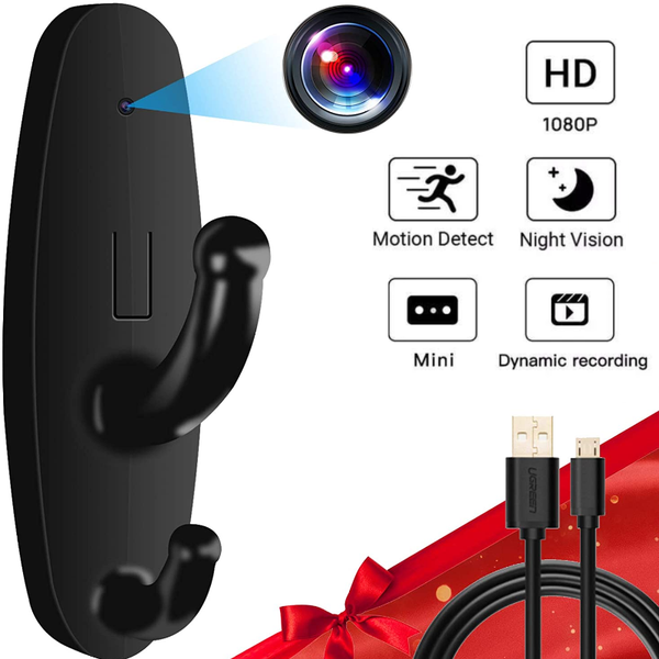 

webcams hd 1080p mini secret camera wireless home security night vision motion detection clothes hook recorder nanny cam