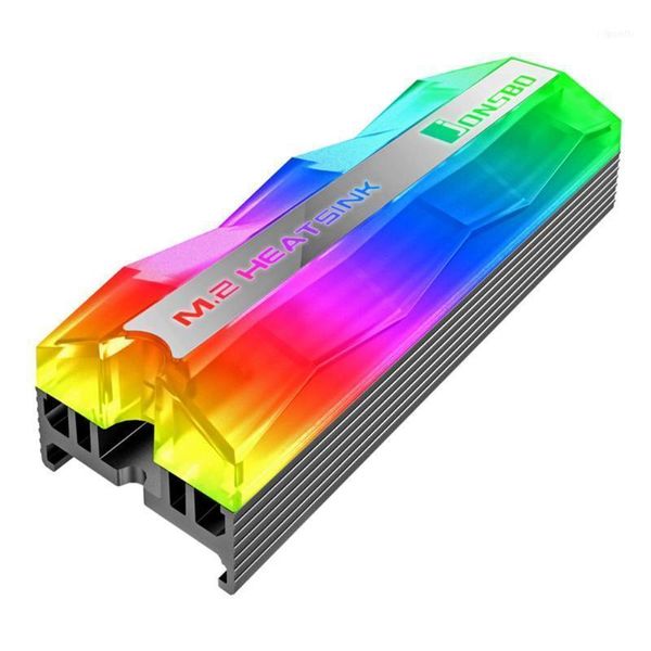 

jonsbo m.2-2 gorgeous lighting m.2 ssd heatsink 5v 3pin solid state hard disk cooler for 2280 disk11