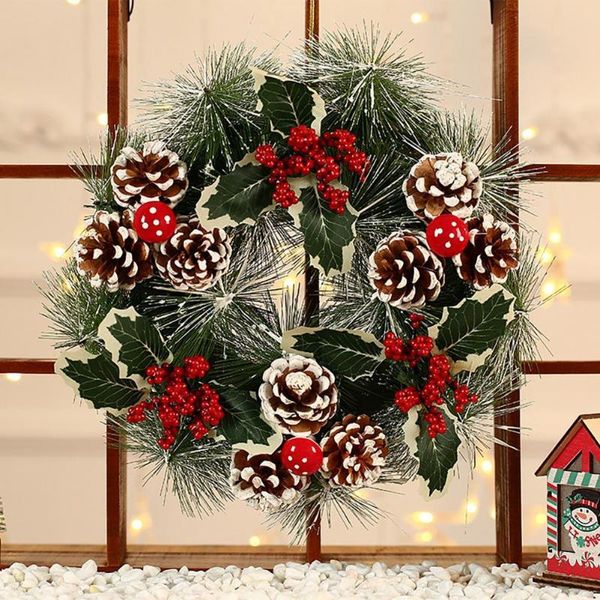 

decorative flowers & wreaths artificial fake rose multi-purpose vivid christmas wreath window diy wedding decoration home wall hanging door