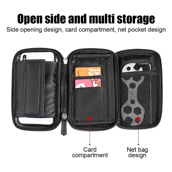 

high capacity bicycle bags mtb road bike tube bag cycling touch screen waterproof package for riding mobilephone pouch outdoor