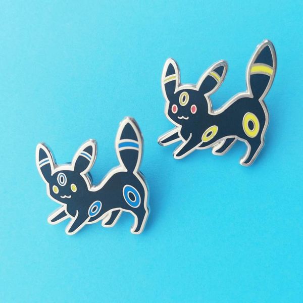 

pins, brooches umbreons elf enamel pins cute cartoon pet lapel pin backpack medal badge fans fashion accessories gift, Gray