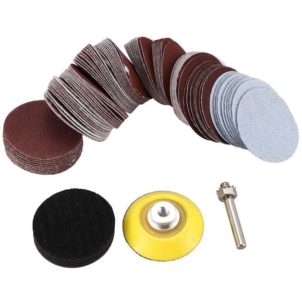 

sanders 2 inch 100pcs sanding discs pad kit for drill grinder rotary tools with backer plate 1/4inch shank includes 80-3000 grit sandpap