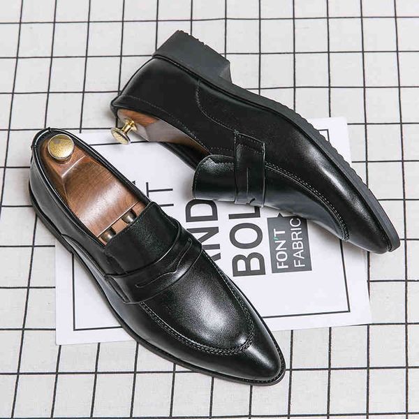 

dress shoes zapatos de hombre casual men shoe man leisure mens loafers fashion for es para leather spring 0cpk, Black