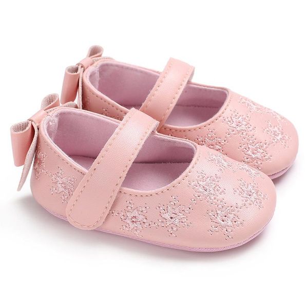 

first walkers hollow gold color floral style pu leather baby moccasins with big bow born girls shoes soft soled princess sneakers