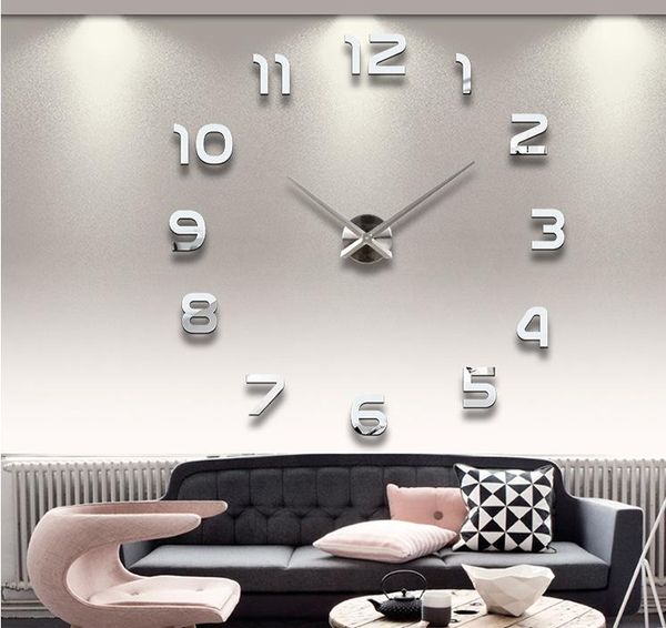 

wall clocks clock modern design acrylic decor aesthetic room on the numbers