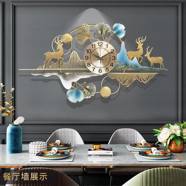 

wall clocks creative household living room personalized atmosphere luxury clock fashion quartz restaurant decorations