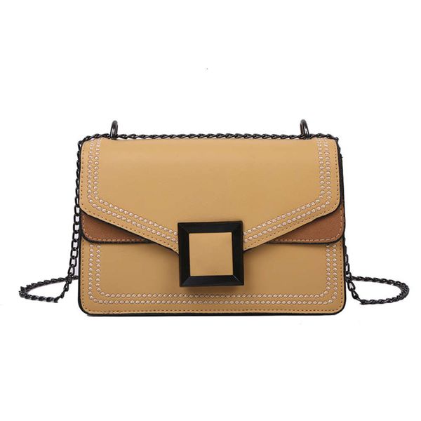 

fashion texture stitching small square bag shoulder diagonal chain female crossbody s for women