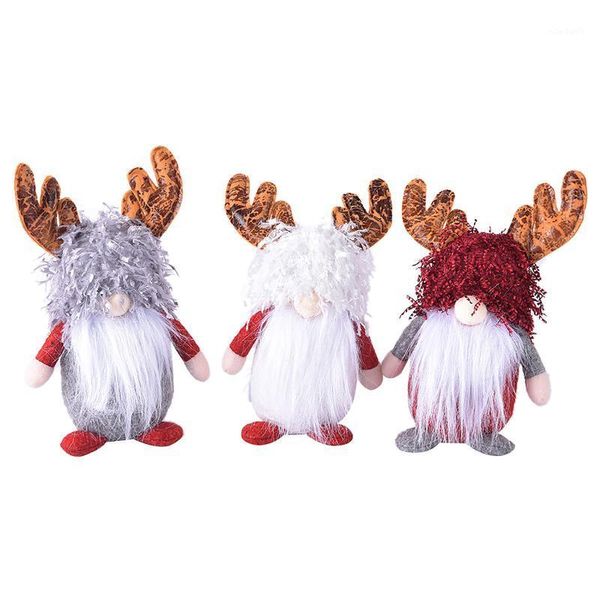 

christmas decorations antler gnome doll faceless for home cute dwarf ornaments xmas navidad natal year gifts