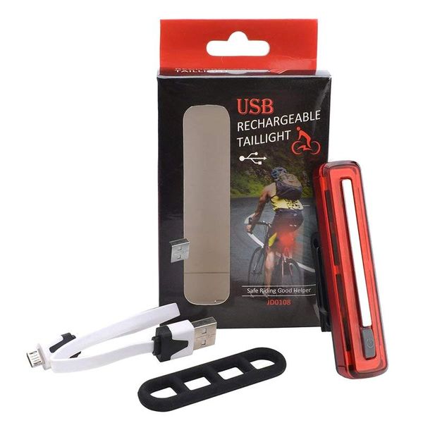 

bicyle rear led light usb rechargeble taillights highlight cob mountain bike aluminum lamp lights