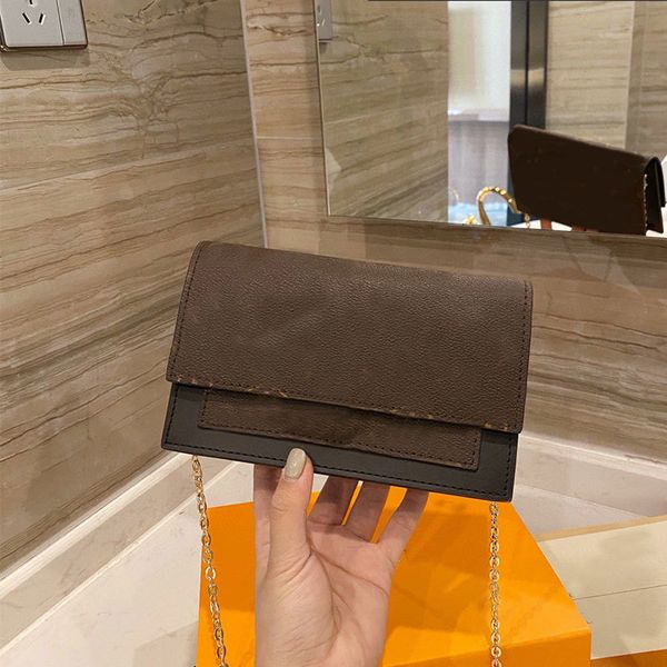 

handbag women luxurys designers bags 2021 crossbody bag chain tote shopping mini clutch wallet purse fashion letter old flower detachable st