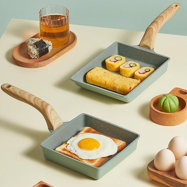 

non stick egg frying pan pancake japanese kitchen cooking pot cast iron skillet home breakfast maker cookware set pans