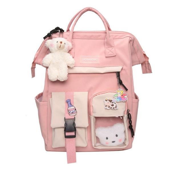 

women's festival gift backpack pastel candy colours carry on shoulder back pack bag for students or school bags
