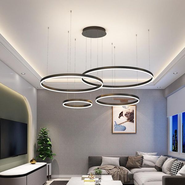 

pendant lamps duplex building large chandelier modern minimalist living room lamp light luxury villa stairwell el circle restaurant nordic