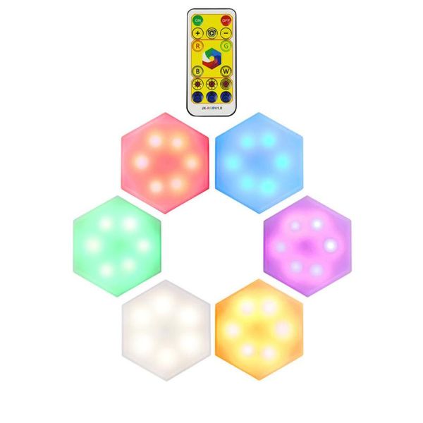 

set rgb night lamps creative remote-control wall lights home atmosphere light lamp