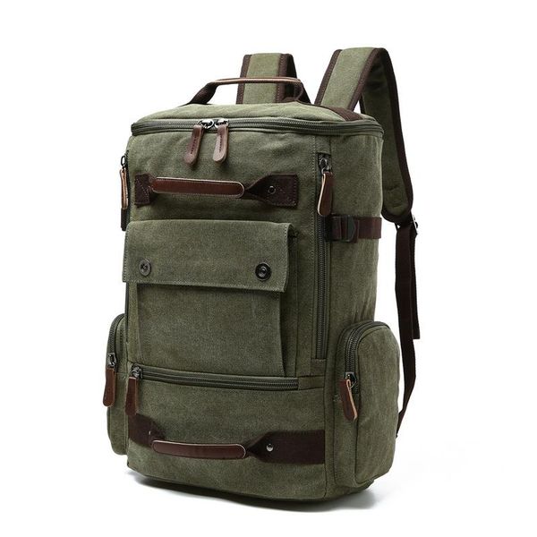 

backpack men's lapcanvas school bag travel bags large capacity high qualit vintage