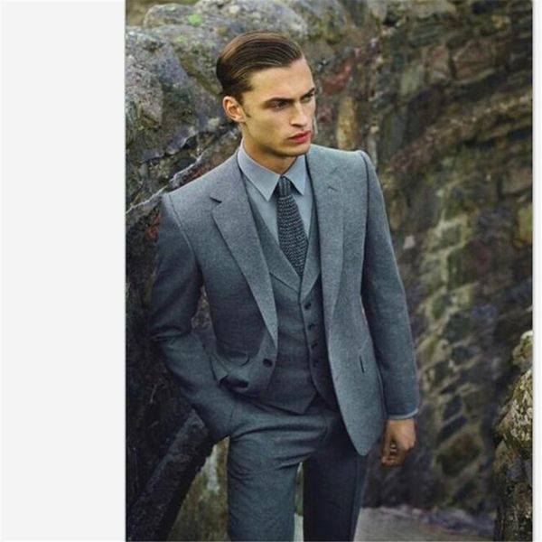 

men's suits & blazers classic male smolking suit groom thin and culinary evening for gentlemen business wedding party, White;black