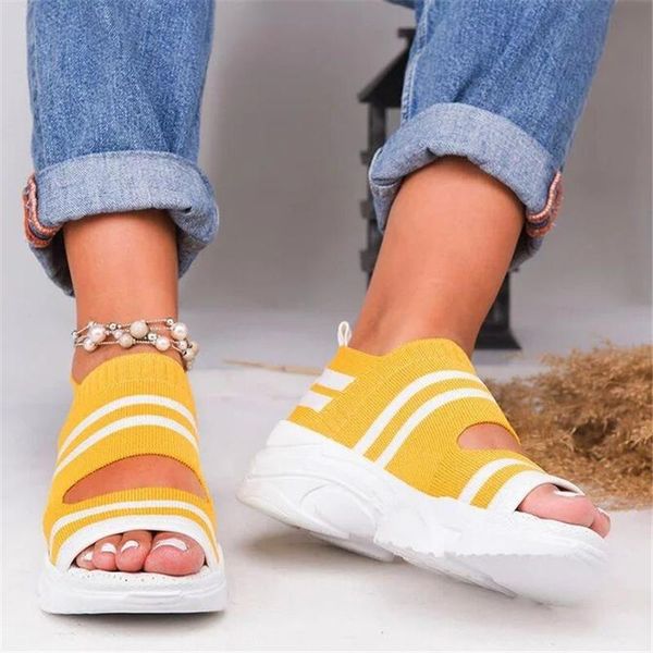 

dress shoes 2021 platform open-toed women sport sandals wedge hollow out outdoor cool beach summer, Black