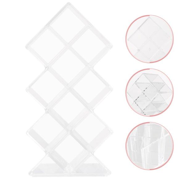 

1pc creative desklipstick box home display stand transparent storage boxes & bins