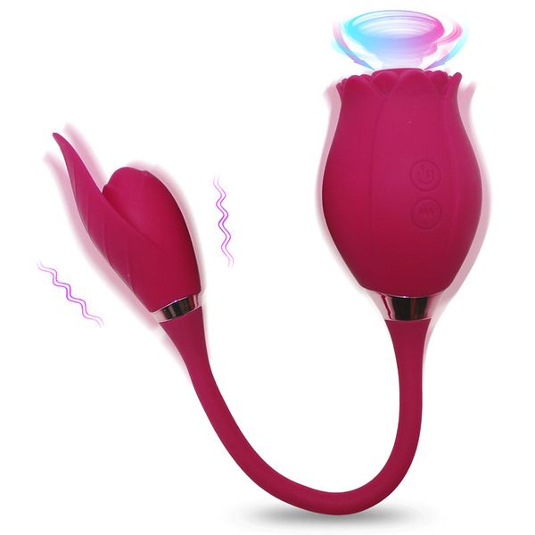 Rosenform-Vibrator, 10-Gang-Vibration, Klitoris-Sauger, Vagina, Saugen, Stimulation der Klitoris, G-Punkt, weibliche Masturbation