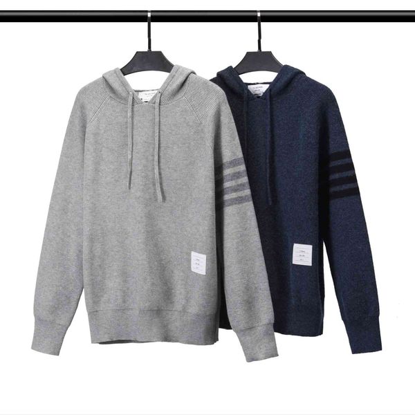 

sweater thom brun tb wool hoodie british casual bottomed coat, White;black