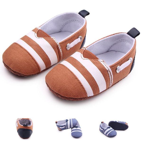 

first walkers baby boys girls shoes born toddler classic leisure handsome infant soft bottom striped loafer