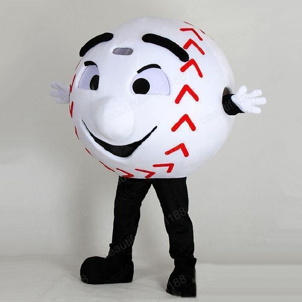 Costume della mascotte di baseball di sport di Halloween di alta qualità personalizza il personaggio di tema anime di peluche del fumetto formato adulto costume di carnevale di Natale