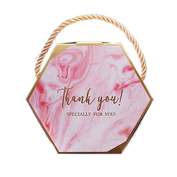 

gift wrap wedding supplies hexagonal candy box european-style souvenir portable bag