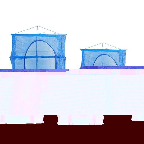 

foldable 4 layers drying net fish rack hanging vegetable dishes dryer pe hanger fishing accessories