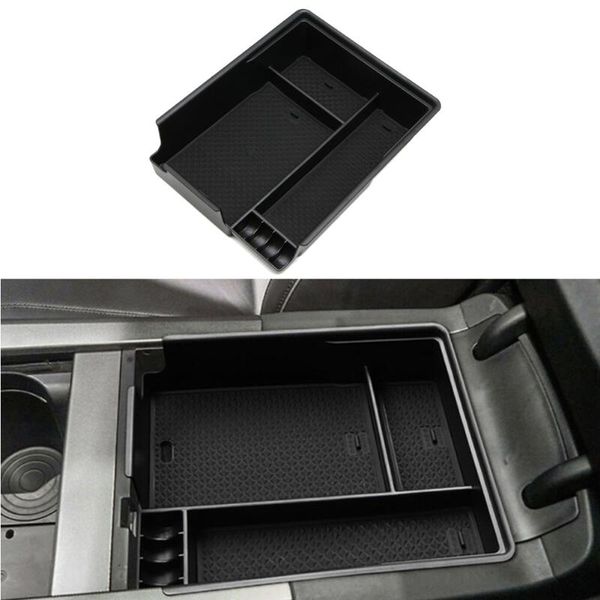 

car organizer 1x armrest 2021 box abs plastic center coins for palisade matte black
