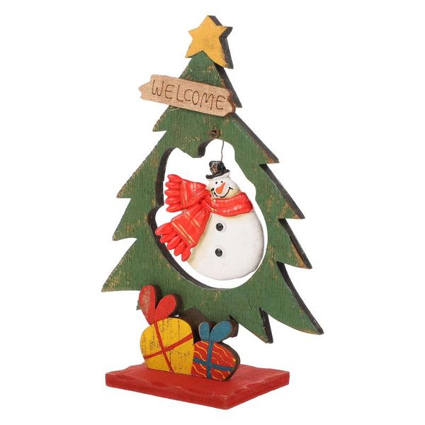 

christmas decorations 1pc ornament wooden merry gift for desktop