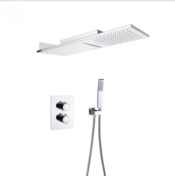 

bathroom shower sets bath faucet exposed valve concealed installation mixer wall mounted 2 water outlet