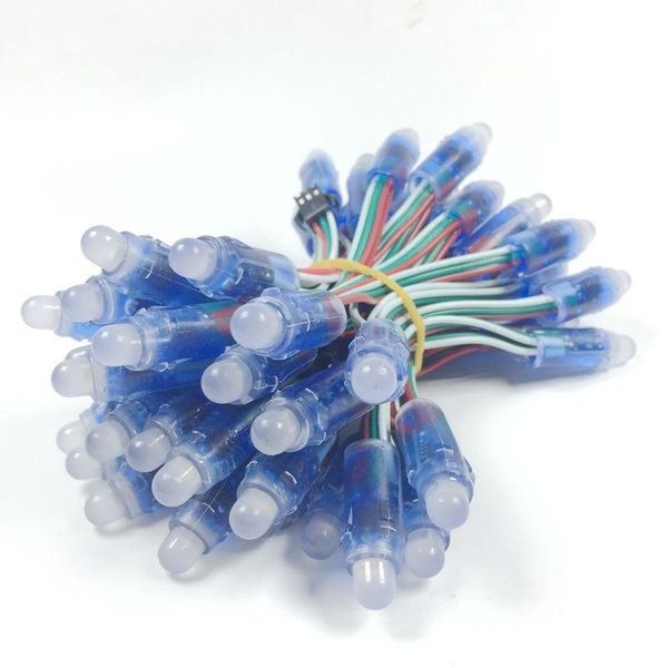 

optional quantity ws2811 led pixel module 12mm ip68 waterproof dc 5v full color rgb string christmas light fast ship modules