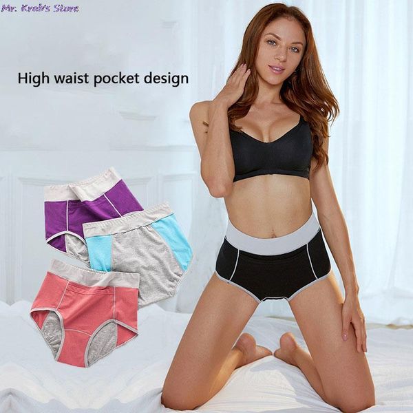 

women's panties women menstrual physiological leakproof period underwear pants, Black;pink