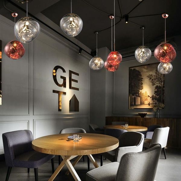 

pendant lamps nordic cafe bar lava led lighting modern design pvc lights living room restaurant diningroom decor kitchen hanging lamp