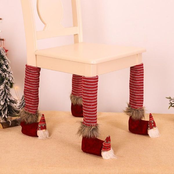 

christmas chair leg foot cover table decoration for party dinner socks covers