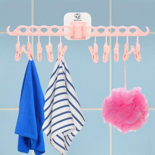 

clothing & wardrobe storage multi-function folding plastic hanger windproof portable clothes drying rack racks travel hanging tool
