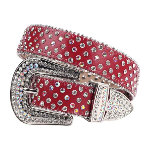 

belts genuine leather fashion rhinestones belt male buckle women men diamond studded jeans cinturones para mujer, Black;brown