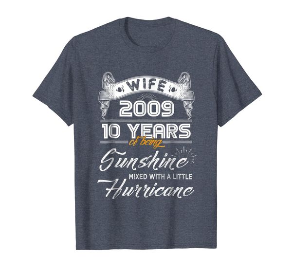 

10 years wedding anniversary gift for her, wife since 2009, White;black