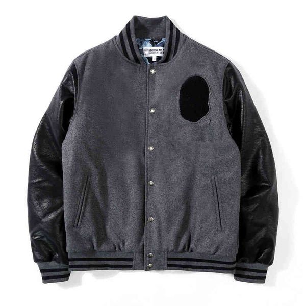 

men's ets japane trendy brand black gold embroidery double-sided down cotton et, Black;brown
