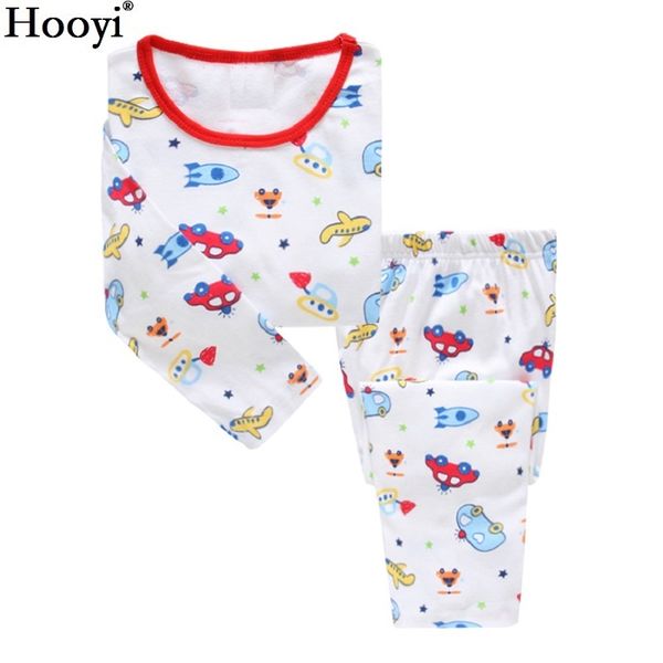 

baby boys clothes sets fashion children pajamas suits long tees shirt pant 100% cotton kids pyjamas t-shirt pant sleepwear 210413, Blue;red