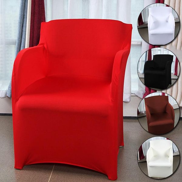 

chair covers solid color cover dining elastic for room spandex living el banquet armchair home 1pc