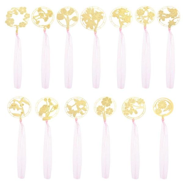 

bookmark gift book holder paper clip hollow metal brass creative cute