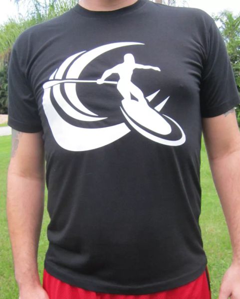 

stand up paddle board sup t shirt surf ocean wear tee, White;black