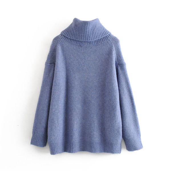 

women's hoodies & sweatshirts korean-style women's sweater sweater, casual turtleneck long sleeve, solid mesh, basic h7yo, Black