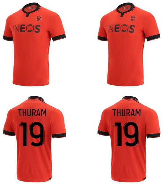

21/22 ogc nice soccer jerseys 2021 2022 atal dolberg todibo kluivert claude maurice claude-maurice gouiri maillot de foot lemina stengs hfha, Black;yellow